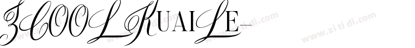 ZCOOL KuaiLe字体转换